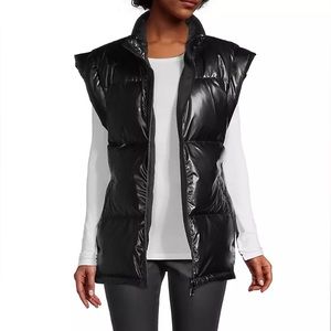 Jocelyn Apres /Karate nylon down puffer vest, modern, belt